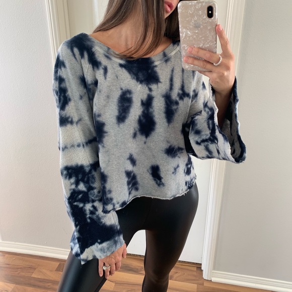 Splendid Tops - ❌SOLD • Splendid Tie Dye Blue & Grey Sweatshirt